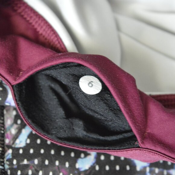 Lululemon What the Sport Short Floral Sport Tranquil Blue Multi Size 6 - Picture 5 of 5